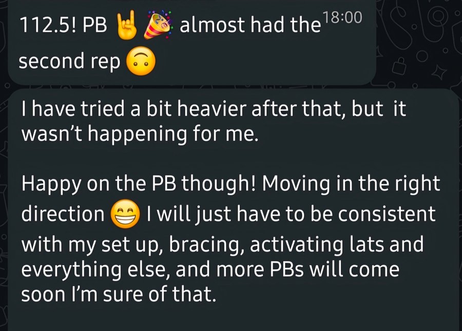 Client message: 112.5 PB, moving in the right direction